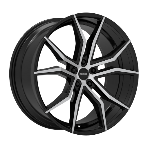 Rosso Wheels Icon MACHINED BLACK