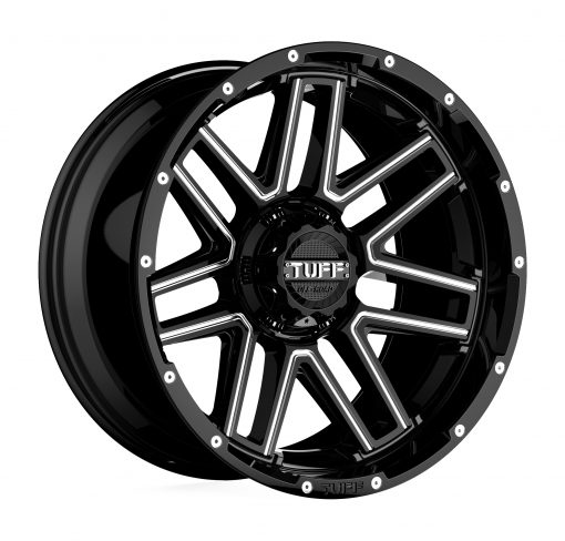 TUFF Wheels T17 BLACK MILLED