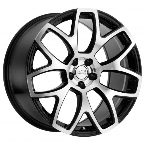 Coventry Wheels ASHFORD GLOSS BLACK W/MIRROR CUT FACE