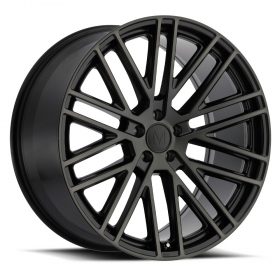 Mandrus Wheels MASCHE SEMI GLOSS BLACK W/MIRROR CUT FACE AND TRANSLUCENT CLEAR