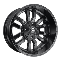 Fuel D596 SLEDGE MATTE BLACK GLOSS BLACK LIP