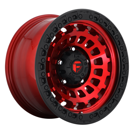 Fuel Wheels D632 ZEPHYR CANDY RED BLACK BEAD RING