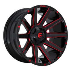 Fuel D643 CONTRA GLOSS BLACK RED TINTED CLEAR
