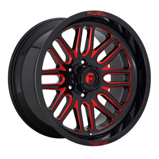 Fuel Wheels D663 IGNITE GLOSS BLACK RED TINTED CLEAR