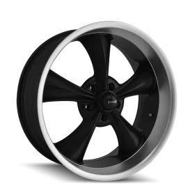 Ridler Wheels 695 MATTE BLACK/MACHINED LIP