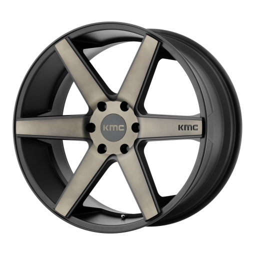 KMC Wheels KM704 DISTRICT TRUCK MATTE BLACK DARK TINT