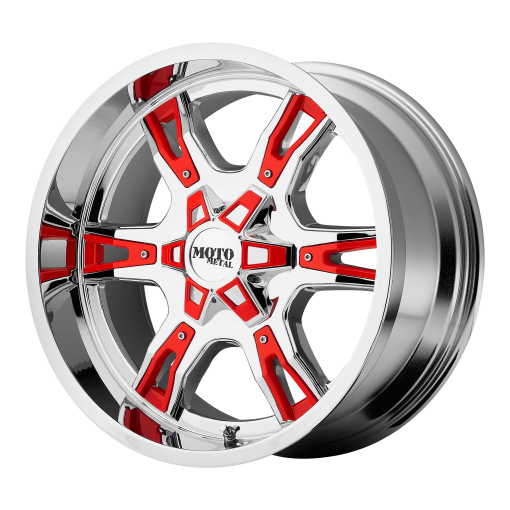 Moto Metal Wheels MO969 Chrome With Red And Black Accents