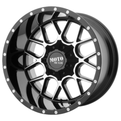 Moto Metal MO986 SIEGE GLOSS BLACK MACHINED