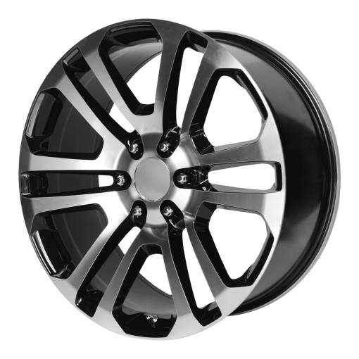 OE Creations Wheels PR158 GLOSS BLACK WITH MACHINED FACE
