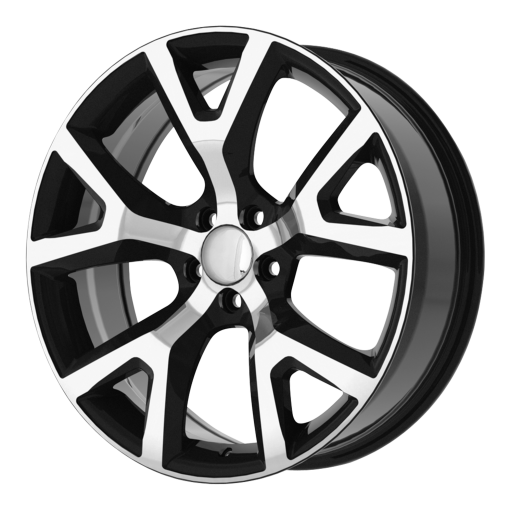 OE Creations Wheels PR159 GLOSS BLACK WITH MACHINED FACE