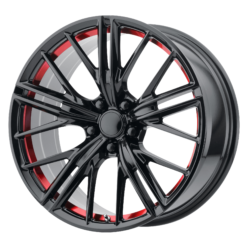 OE Creations PR194 GLOSS BLACK/RED MACHINED