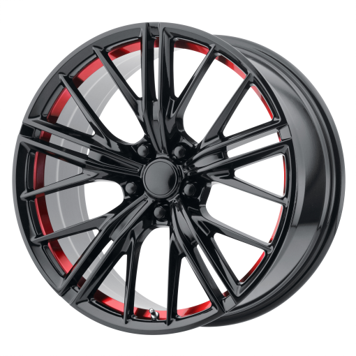 OE Creations Wheels PR194 GLOSS BLACK/RED MACHINED