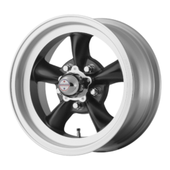 American Racing VN105 TORQ THRUST D SATIN BLACK MACHINED LIP