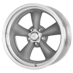 American Racing VN215 CLASSIC TORQ THRUST II 1 PC MAG GRAY MACHINED LIP