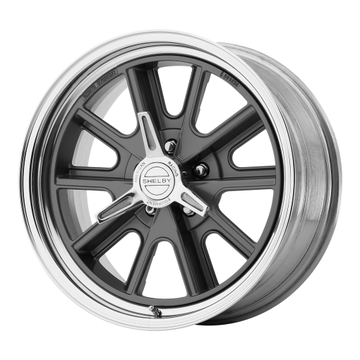 American Racing Wheels VN427 SHELBY COBRA TWO-PIECE MAG GRAY CENTER POLISHED BARREL