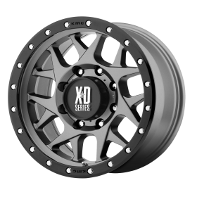 XD Series Wheels XD127 BULLY MATTE GRAY BLACK RING
