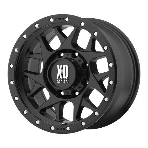 XD Series Wheels XD127 BULLY SATIN BLACK WITH REINFORCING RING