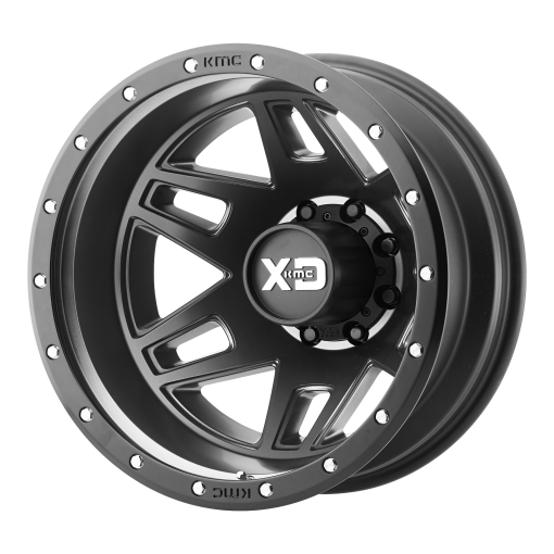 XD Series Wheels XD130 MACHETE DUALLY SATIN BLACK WITH REINFORCING RING