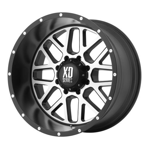 XD Series Wheels XD820 GRENADE SATIN BLACK MACHINED FACE