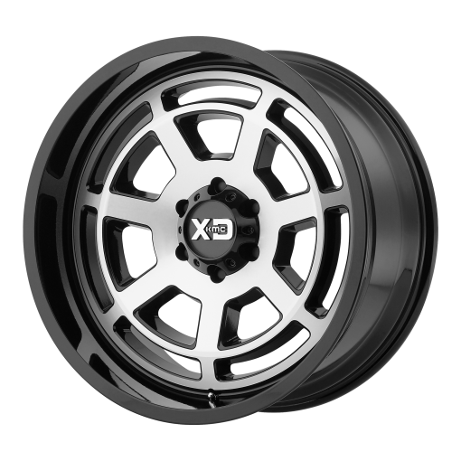 XD Series Wheels XD824 BONES GLOSS BLACK MACHINED FACE