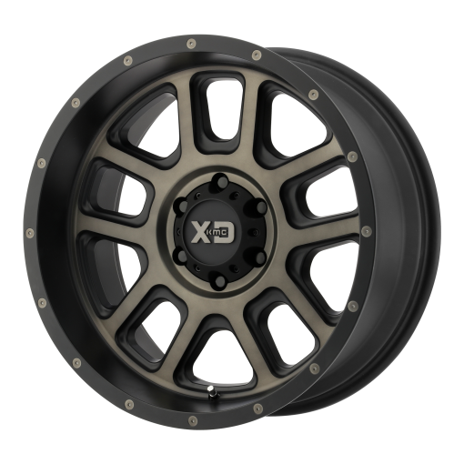 XD Series Wheels XD828 DELTA Matte Black w/ Dark Tint Clear