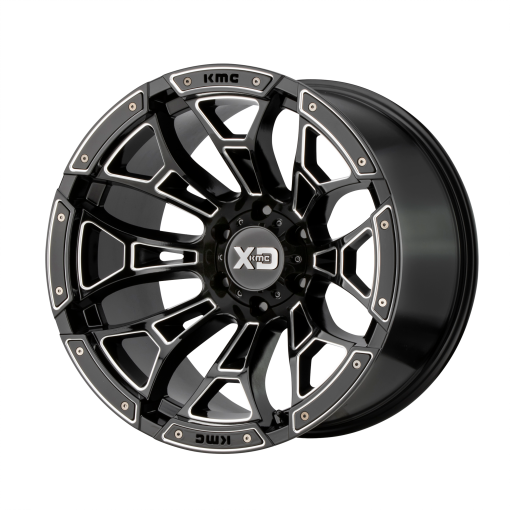 XD Series Wheels XD841 BONEYARD GLOSS BLACK MILLED