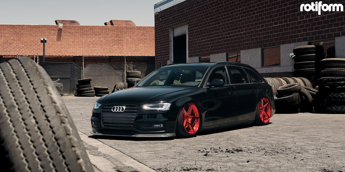 Audi a4 w custom wheel outlet rotiform wgr wheels wheelsasap