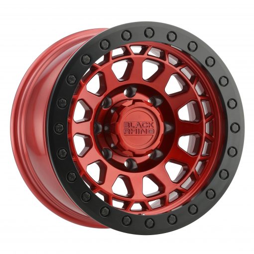 Black Rhino Wheels PRIMM BEADLOCK CANDY RED W/BLACK RING AND BLACK BOLTS