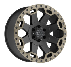 Black Rhino Hard Alloys WARLORD MATTE BLACK W/MACHINE DARK TINT LIP