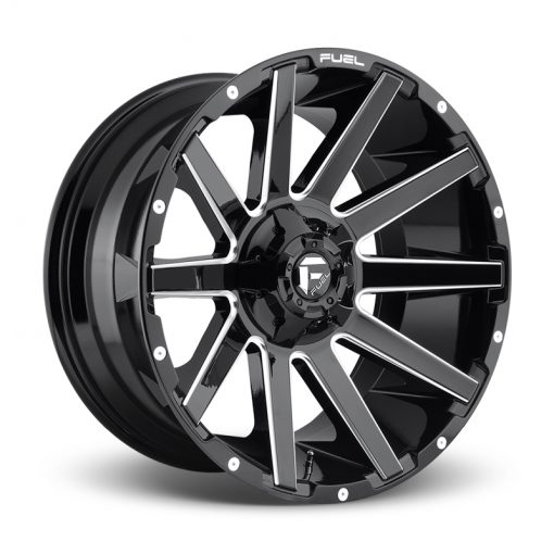 Fuel Wheels D615 CONTRA GLOSS BLACK MILLED