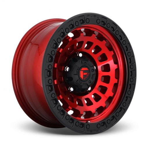 Fuel Wheels D632 ZEPHYR CANDY RED BLACK BEAD RING