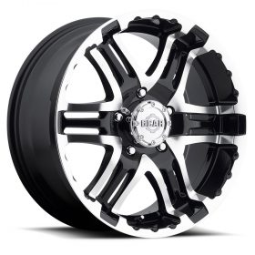 Gear Alloy Wheels 713MB DOUBLE PUMP MIRROR MACHINED FACE WITH GLOSS BLACK ACCENTS