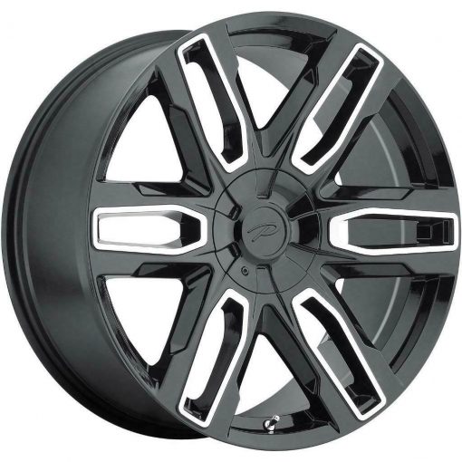 Pacer Wheels 787MB BENCHMARK GLOSS BLACK WITH DIAMOND CUT ACCENTS AND CLEAR-COAT