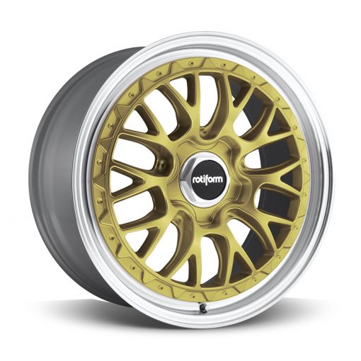 Rotiform Wheels R156 LSR MATTE GOLD MACHINED