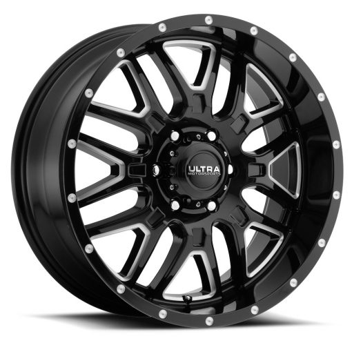 Ultra Wheels 203BM HUNTER GLOSS BLACK WITH CNC MILLED ACCENTS AND CLEAR-COAT