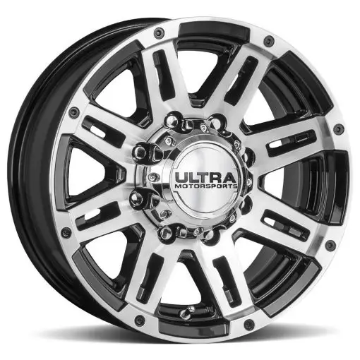 Ultra Wheels 226U MACHINE TRAILER GLOSS BLACK WITH DIAMOND CUT FACE AND CLEAR-COAT