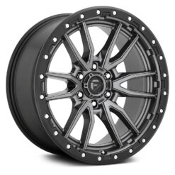 Fuel D680 REBEL MATTE GUN METAL BLACK BEAD RING