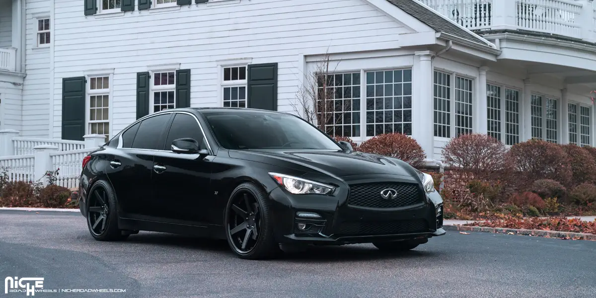 Check out this Infiniti Q50 wearing a new set of Niche Altair - M192 rims a...