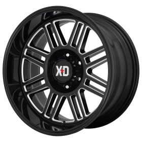 XD Series Wheels XD850 CAGE GLOSS BLACK MILLED