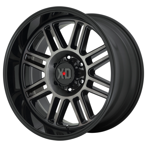 XD Series Wheels XD850 CAGE GLOSS BLACK WITH GRAY TINT