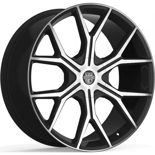 Centerline Wheels 840MB ST3 SLINGSHOT GLOSS BLACK WITH MIRROR MACHINED FACE AND LIP EDGE