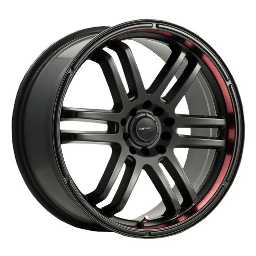 Drifz Wheels 207B FX BLACK RED