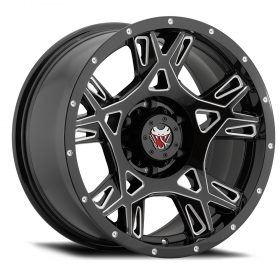 596MB M24 GLOSS BLACK WITH BALL CUT SPOKE ACCENTS
