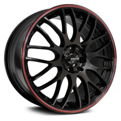 Maxxim 42B MAZE GLOSS BLACK WITH RED RACING STRIPE
