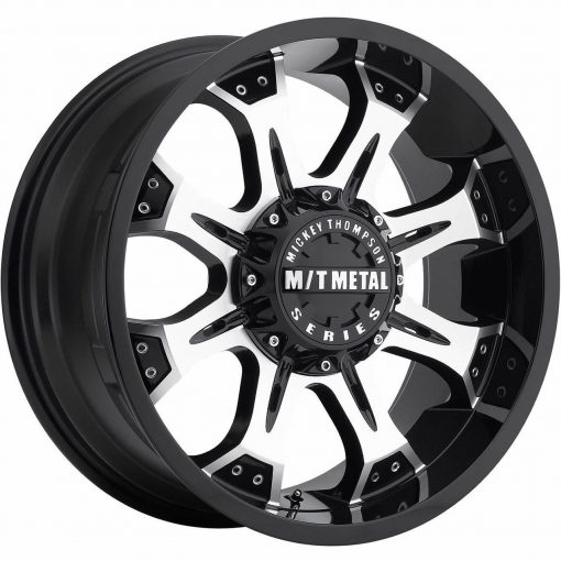 Mickey Thompson Wheels 164M MM-164M DIAMOND CUT FACE WITH GLOSS BLACK ACCENTS AND CLEAR-COAT