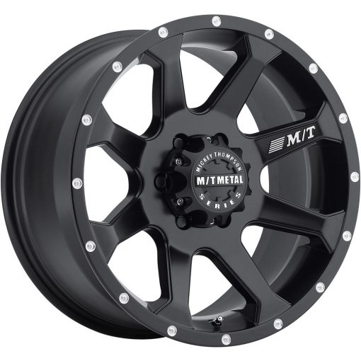 Mickey Thompson Wheels 366B MM-366 MATTE BLACK WITH MILLED AND MACHINED ACCENTS
