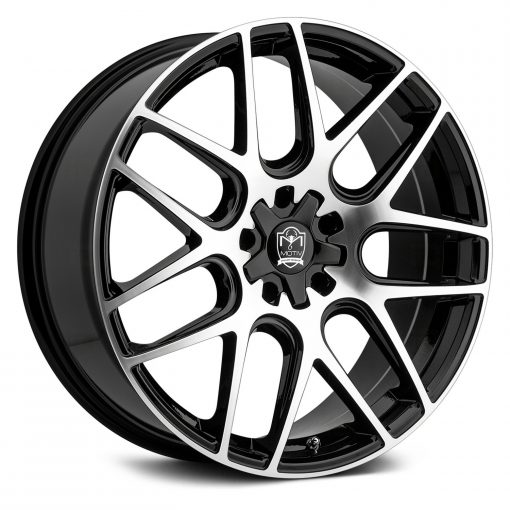 Motiv Wheels 409MB MAGELLAN MIRROR MACHINED FACE WITH GLOSS BLACK ACCENTS