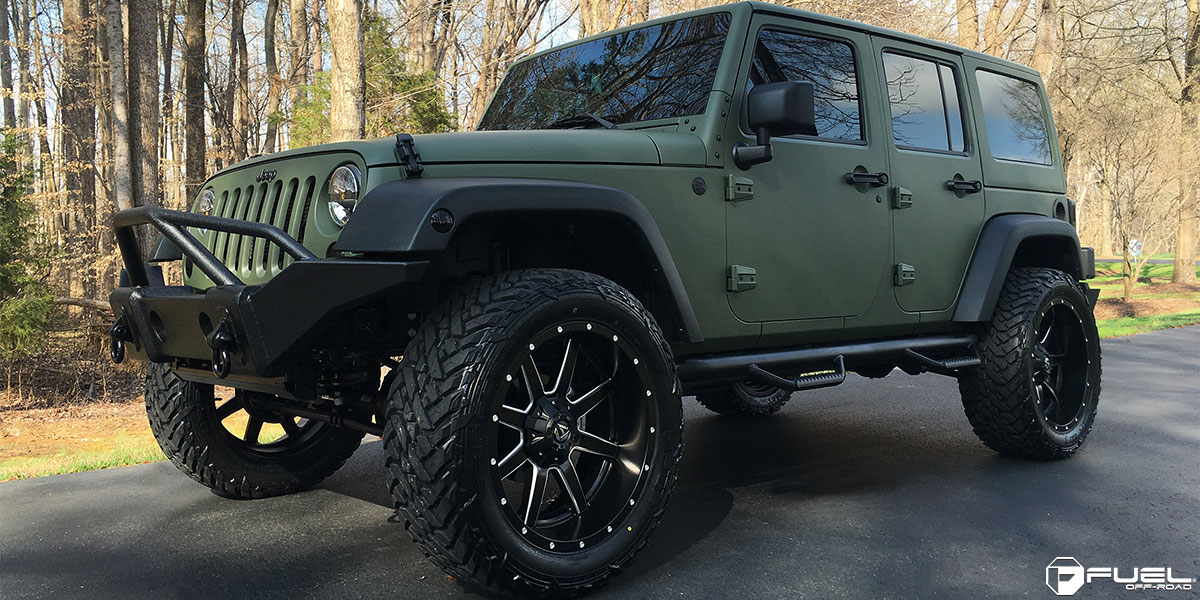 Jeep Wrangler 22x10 Fuel Maverick D538 Wheels
