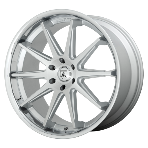 Asanti Black Wheels ABL-29 EMPEROR BRUSHED SILVER WITH CHROME LIP