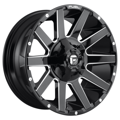 Fuel Wheels D615 CONTRA GLOSS BLACK MILLED